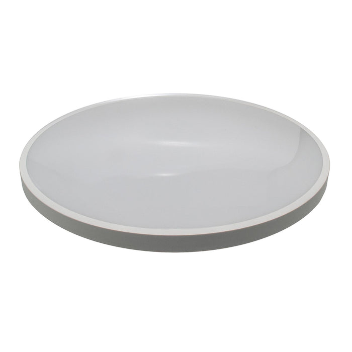 Plafoniera moderna per esterno IP44 LED 42W luce 3 STEP resa 362W lampada soffitto parete bagno cantina garage 48cm 230V