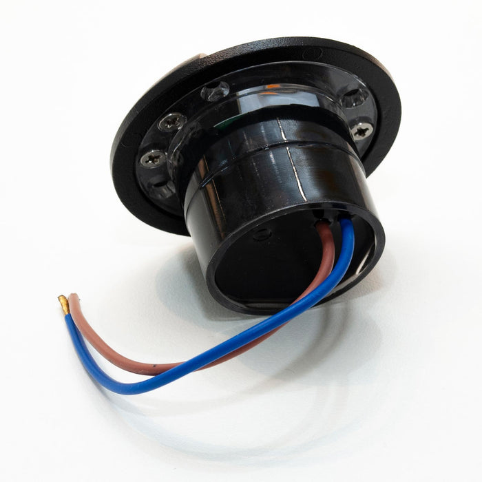 Mini faretto calpestabile nero incasso radente 2 luci IP67 LED 1W doppia finestra basso consumo segnapassi giardino viale 230V 3000K