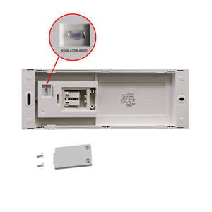 Faretto segnapassi esterno LED 6W CCT lampada bianca rettangolare parete muro IP65 switch 3 temperature luce garage scale 230V