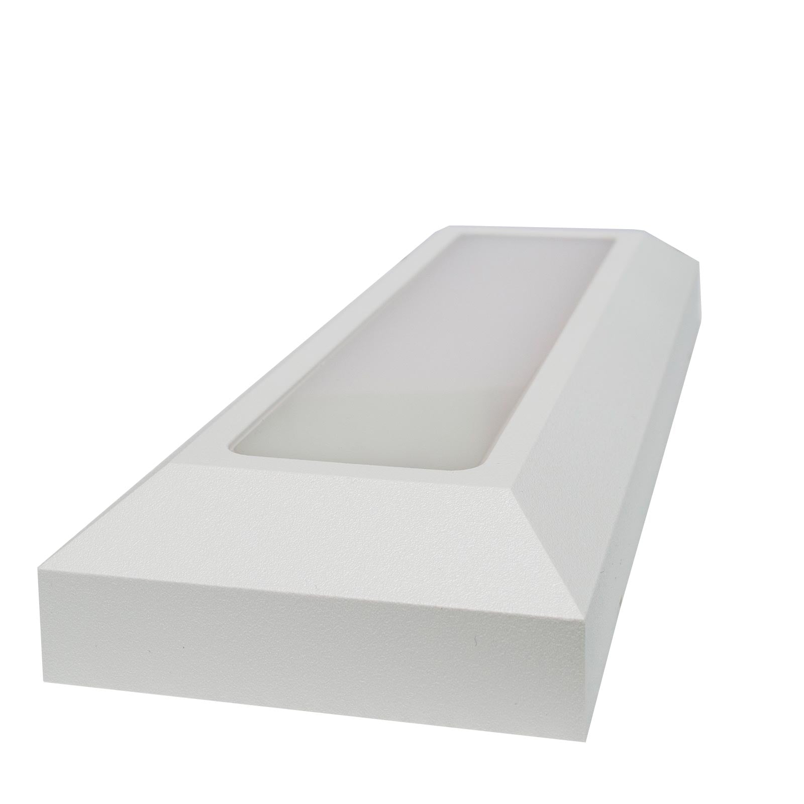 Faretto segnapassi esterno LED 6W CCT lampada bianca rettangolare parete muro IP65 switch 3 temperature luce garage scale 230V