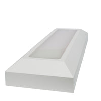 Faretto segnapassi esterno LED 6W CCT lampada bianca rettangolare parete muro IP65 switch 3 temperature luce garage scale 230V