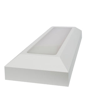 Faretto segnapassi esterno LED 6W CCT lampada bianca rettangolare parete muro IP65 switch 3 temperature luce garage scale 230V