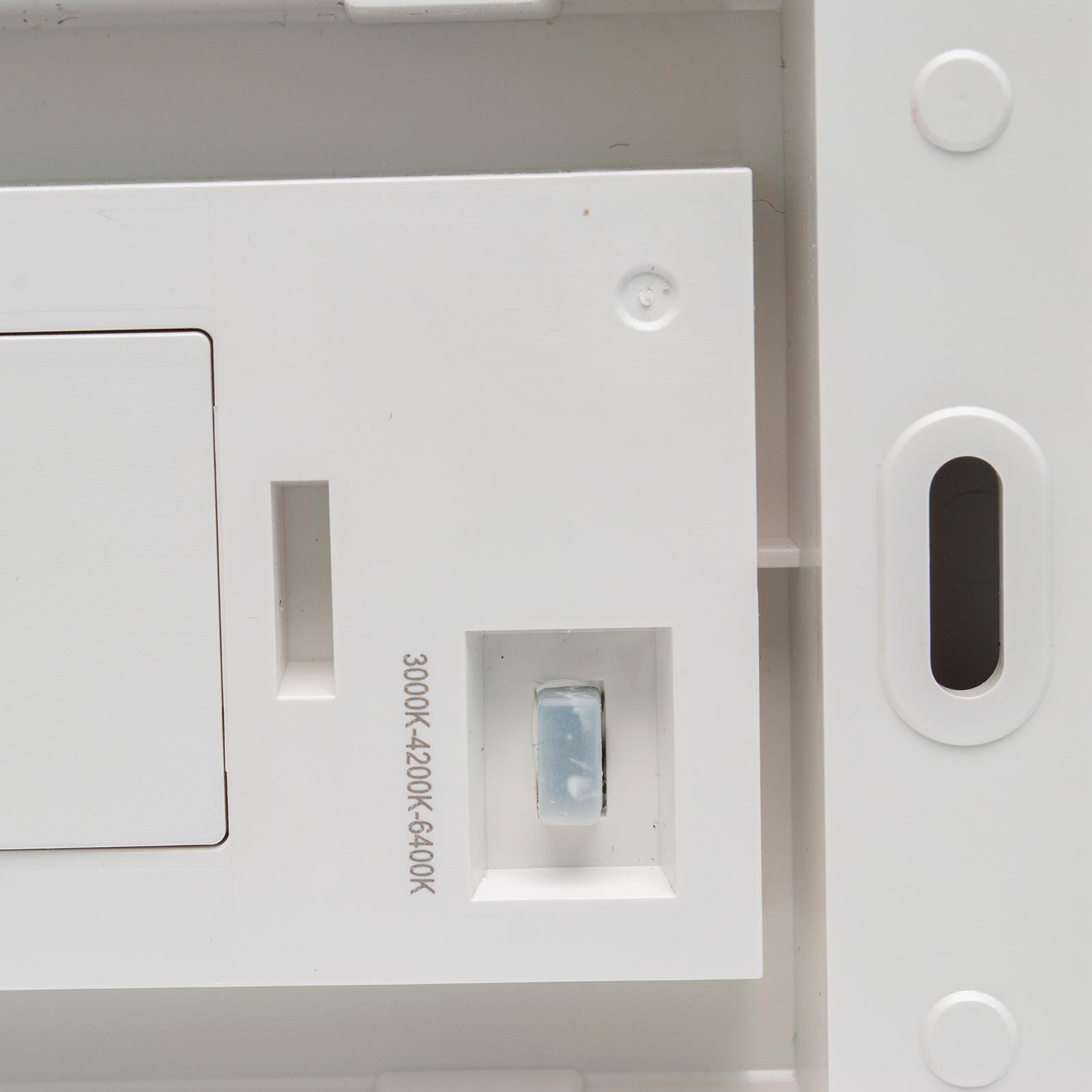 Faretto segnapassi esterno LED 6W CCT lampada bianca rettangolare parete muro IP65 switch 3 temperature luce garage scale 230V