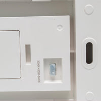 Faretto segnapassi esterno LED 6W CCT lampada bianca rettangolare parete muro IP65 switch 3 temperature luce garage scale 230V