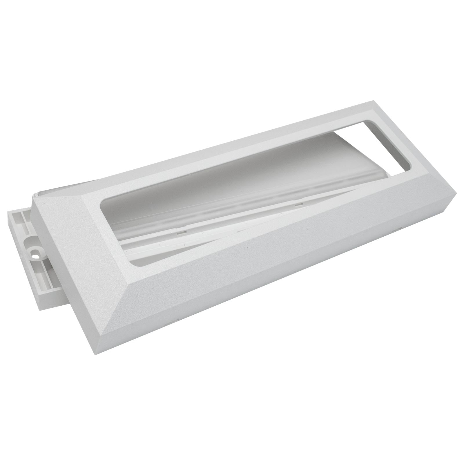 Faretto segnapassi esterno LED 6W CCT lampada bianca rettangolare parete muro IP65 switch 3 temperature luce garage scale 230V