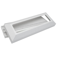 Faretto segnapassi esterno LED 6W CCT lampada bianca rettangolare parete muro IP65 switch 3 temperature luce garage scale 230V