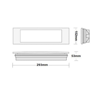 Lampada emergenza parete LED 5W luce sicurezza incasso moderna ricaricabile pittogrammi exit uscita ufficio negozio 230V