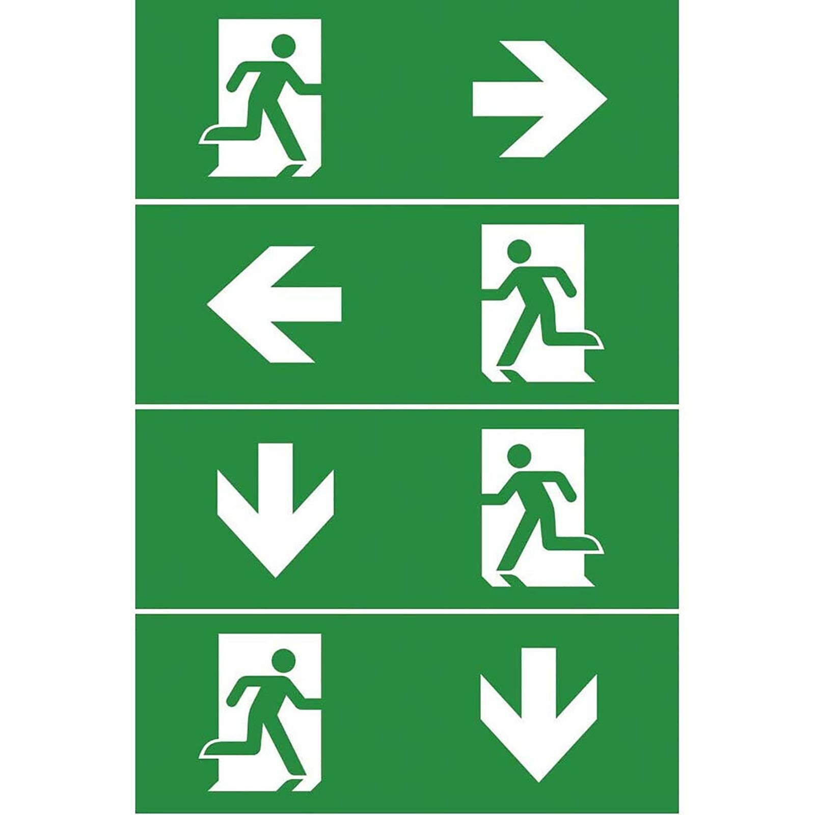 Lampada emergenza parete LED 5W luce sicurezza incasso moderna ricaricabile pittogrammi exit uscita ufficio negozio 230V