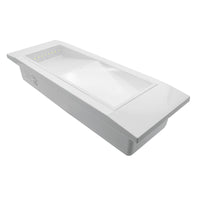 Lampada emergenza parete LED 5W luce sicurezza incasso moderna ricaricabile pittogrammi exit uscita ufficio negozio 230V