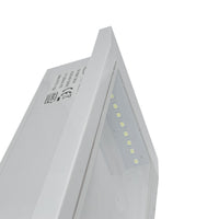 Lampada emergenza parete LED 5W luce sicurezza incasso moderna ricaricabile pittogrammi exit uscita ufficio negozio 230V