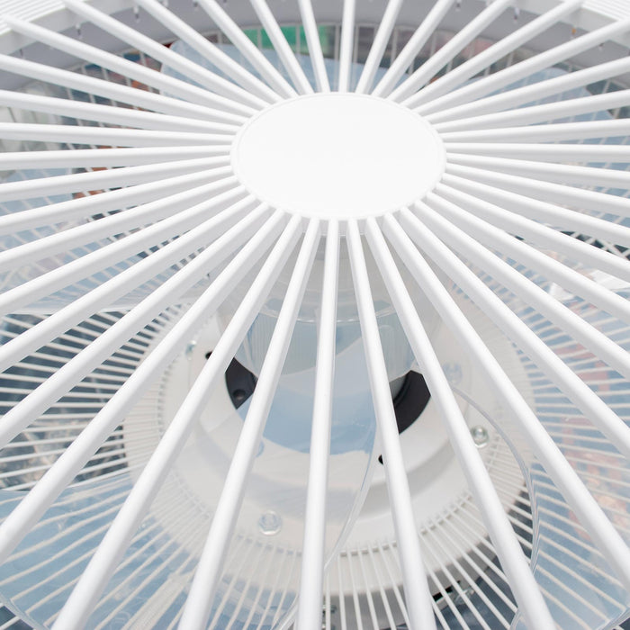 Plafoniera moderna LED CCT 62W da 3000K a 6500K resa 595W ventilatore luce dimmerabile soffitto smartphone telecomando 230V