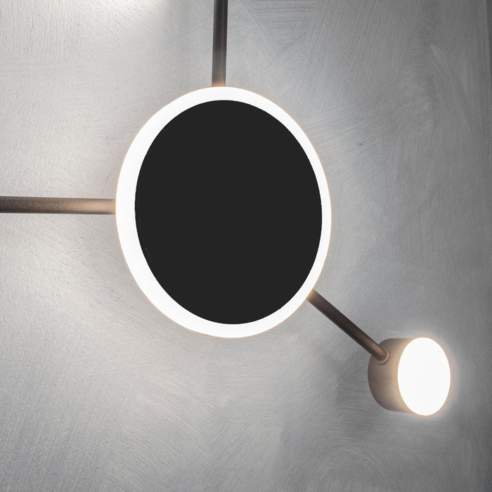 GEMINI Applique stilizzato LED 19W CCT da 3000K a 6500K lampada parete diffusori orientabili luce ufficio salone cameretta 230V