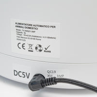 Erogatore dispenser distributore automatico cibo SMART WiFi per animali cani gatti controllo remoto da APP telecamera HD