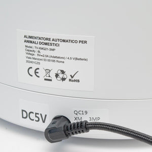 Erogatore dispenser distributore automatico cibo SMART WiFi per animali cani gatti controllo remoto da APP telecamera HD