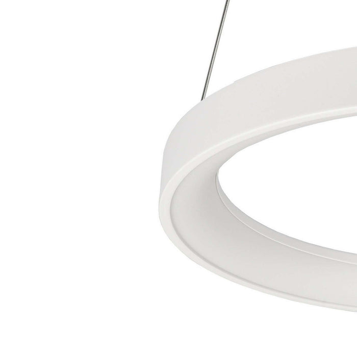 MEROPE 400 lampadario pendente LED 30W CCT dimmerabile lampada sospensione circolare 38m luce cucina tavolo bar ristorante 230V BIANCO