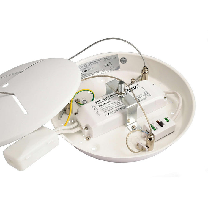 MEROPE 400 lampadario pendente LED 30W CCT dimmerabile lampada sospensione circolare 38m luce cucina tavolo bar ristorante 230V BIANCO