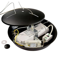 MEROPE 400 lampadario pendente LED 30W CCT dimmerabile lampada sospensione circolare 38m luce cucina tavolo bar ristorante 230V NERO