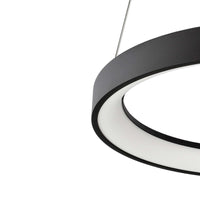 MEROPE 400 lampadario pendente LED 30W CCT dimmerabile lampada sospensione circolare 38m luce cucina tavolo bar ristorante 230V NERO