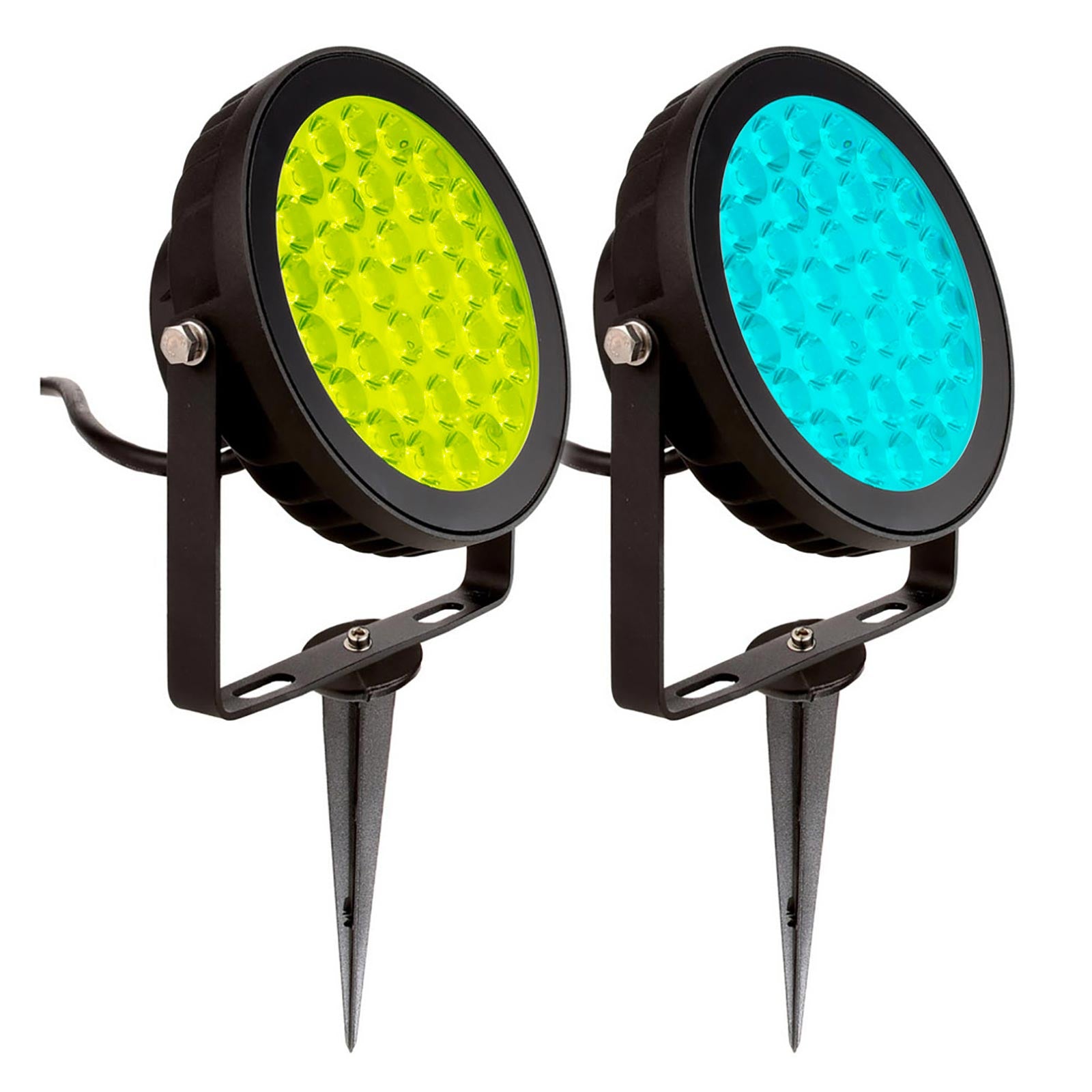 Faretto IP65 RF-SMART SPOTLIGHT 15 gradi LED 25W dimmerabile RGB CCT da 2700K a 6500K RF ZIGBEE luce colorata facciate palazzi 230V