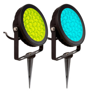 Faretto IP65 RF-SMART SPOTLIGHT 15 gradi LED 25W dimmerabile RGB CCT da 2700K a 6500K RF ZIGBEE luce colorata facciate palazzi 230V