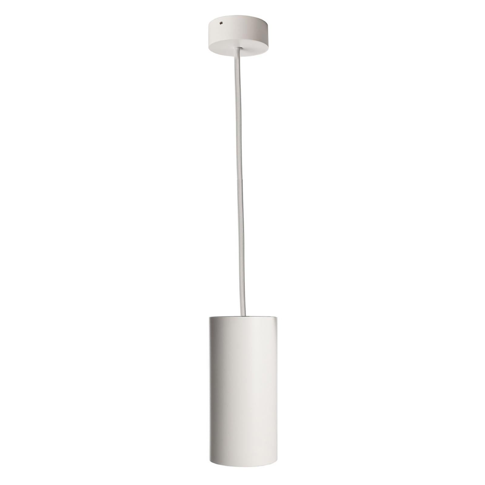 CAN 150 Lampadario pendente minimal cilindro lampada sospensione moderna LED GU10 luce tavolo cucina ristorante 230V BIANCO