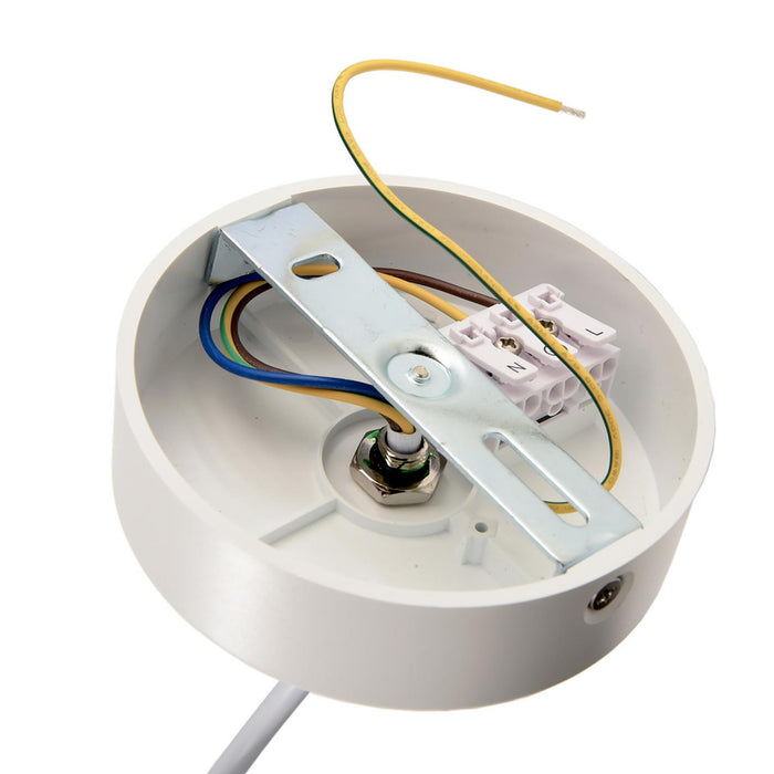 CAN 150 Lampadario pendente minimal cilindro lampada sospensione moderna LED GU10 luce tavolo cucina ristorante 230V BIANCO