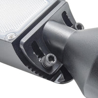 Faro armatura stradale SLIM IP65 lampione LED 100W basculante inclinabile 90 gradi luce esterni viale giardino 8400lm 230V