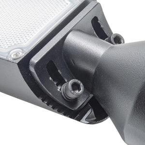 Faro armatura stradale SLIM IP65 lampione LED 100W basculante inclinabile 90 gradi luce esterni viale giardino 8400lm 230V