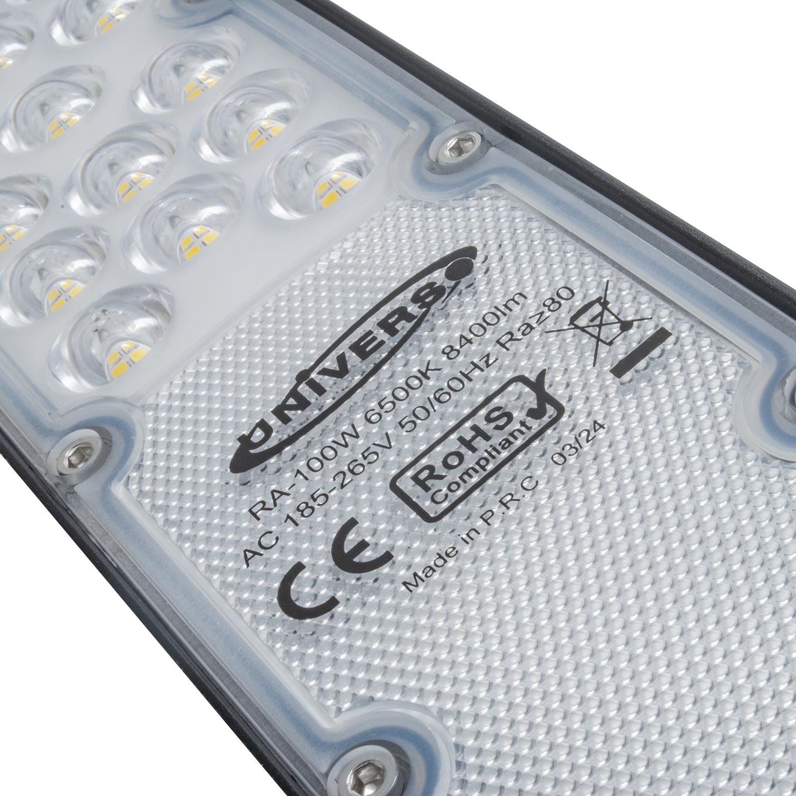 Faro armatura stradale SLIM IP65 lampione LED 100W basculante inclinabile 90 gradi luce esterni viale giardino 8400lm 230V