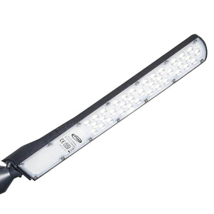 Faro armatura stradale SLIM IP65 lampione LED 100W basculante inclinabile 90 gradi luce esterni viale giardino 8400lm 230V