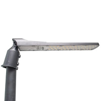 Faro armatura stradale SLIM IP65 lampione LED 100W basculante inclinabile 90 gradi luce esterni viale giardino 8400lm 230V