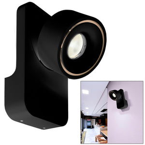 UNI II Applique parete muro LED 12W faretto soffitto orientabile dimmerabile RA90 3000K luci vetrina negozio corridoio angolo luce 35' NERO
