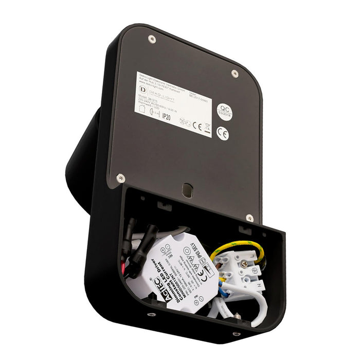 UNI II Applique parete muro LED 12W faretto soffitto orientabile dimmerabile RA90 3000K luci vetrina negozio corridoio angolo luce 35' NERO