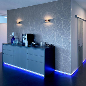 ACAMAR Lampada parete LED 7W applique muro dimmerabile doppio fascio luce 3000K RA90 soggiorno camera letto 230V NERO