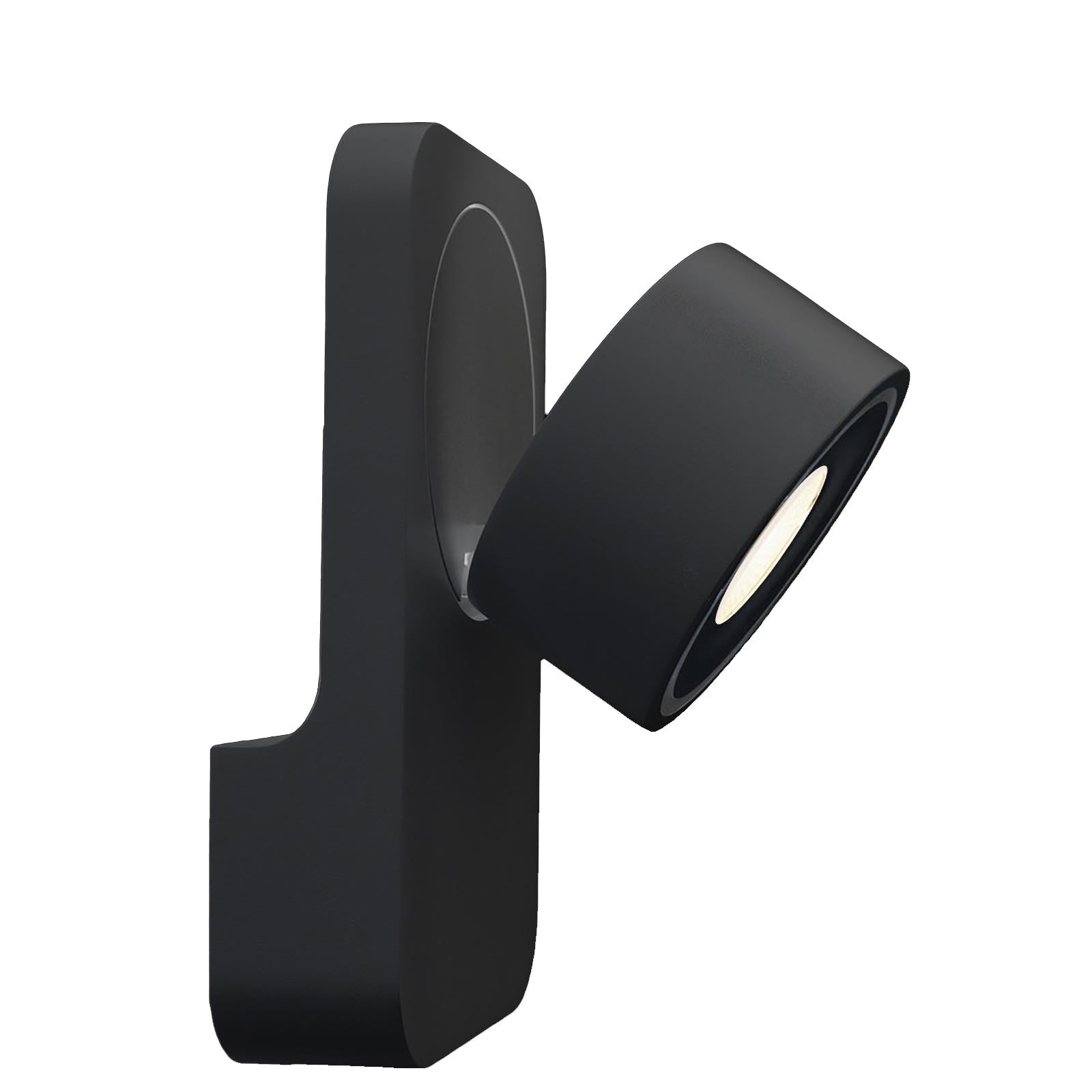 UNI II Applique parete muro LED 12W faretto soffitto orientabile dimmerabile RA90 3000K luci vetrina negozio corridoio angolo luce 35' NERO