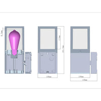Applique da giardino LED E27 lampada moderna IP65 luce parete esterni ingresso balcone terrazzo FACADO II ANGULAR diffusore OPACO