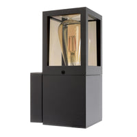 Applique da giardino LED E27 lampada moderna IP65 luce parete esterni ingresso balcone terrazzo FACADO II ANGULAR diffusore VETRO FUME'