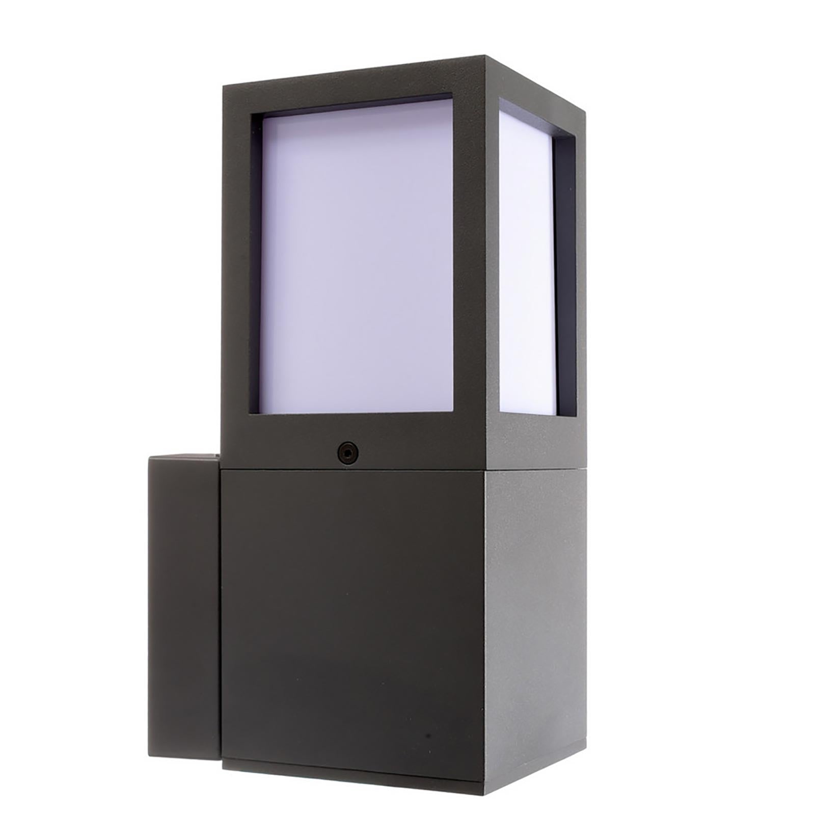 Applique da giardino LED E27 lampada moderna IP65 luce parete esterni ingresso balcone terrazzo FACADO II ANGULAR diffusore OPACO