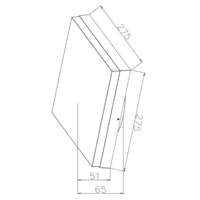 Applique LED 3W parete crepuscolare illuminazione numero civico IP54 CCT da 3000K a 4000K luce ingresso negozio NERO