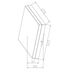 Applique LED 3W parete crepuscolare illuminazione numero civico IP54 CCT da 3000K a 4000K luce ingresso negozio NERO
