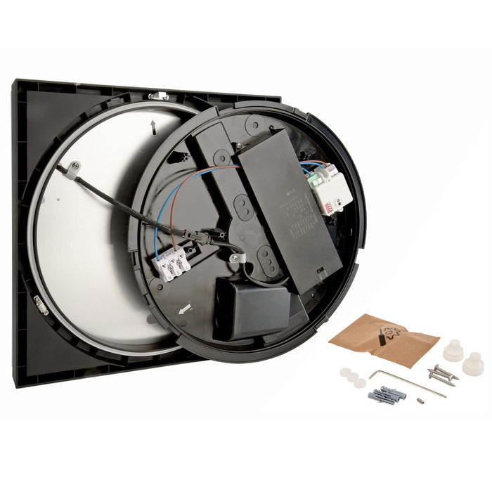 Applique LED 3W parete crepuscolare illuminazione numero civico IP54 CCT da 3000K a 4000K luce ingresso negozio NERO