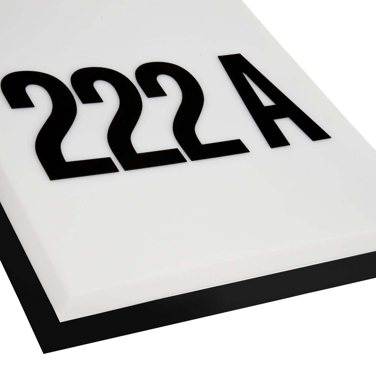 Applique LED 3W parete crepuscolare illuminazione numero civico IP54 CCT da 3000K a 4000K luce ingresso negozio NERO