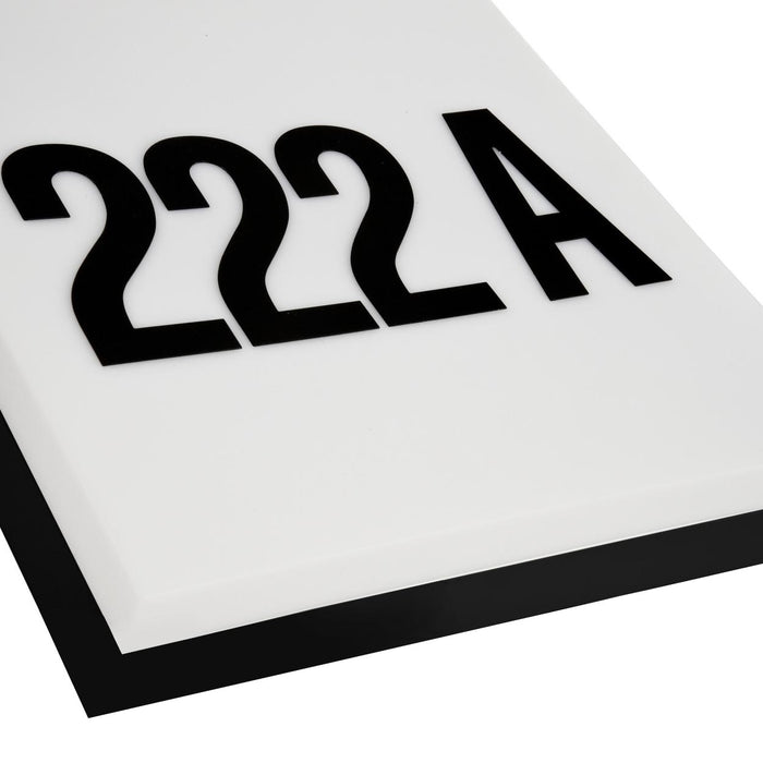 Applique LED 3W parete crepuscolare illuminazione numero civico IP54 CCT da 3000K a 4000K luce ingresso negozio NERO