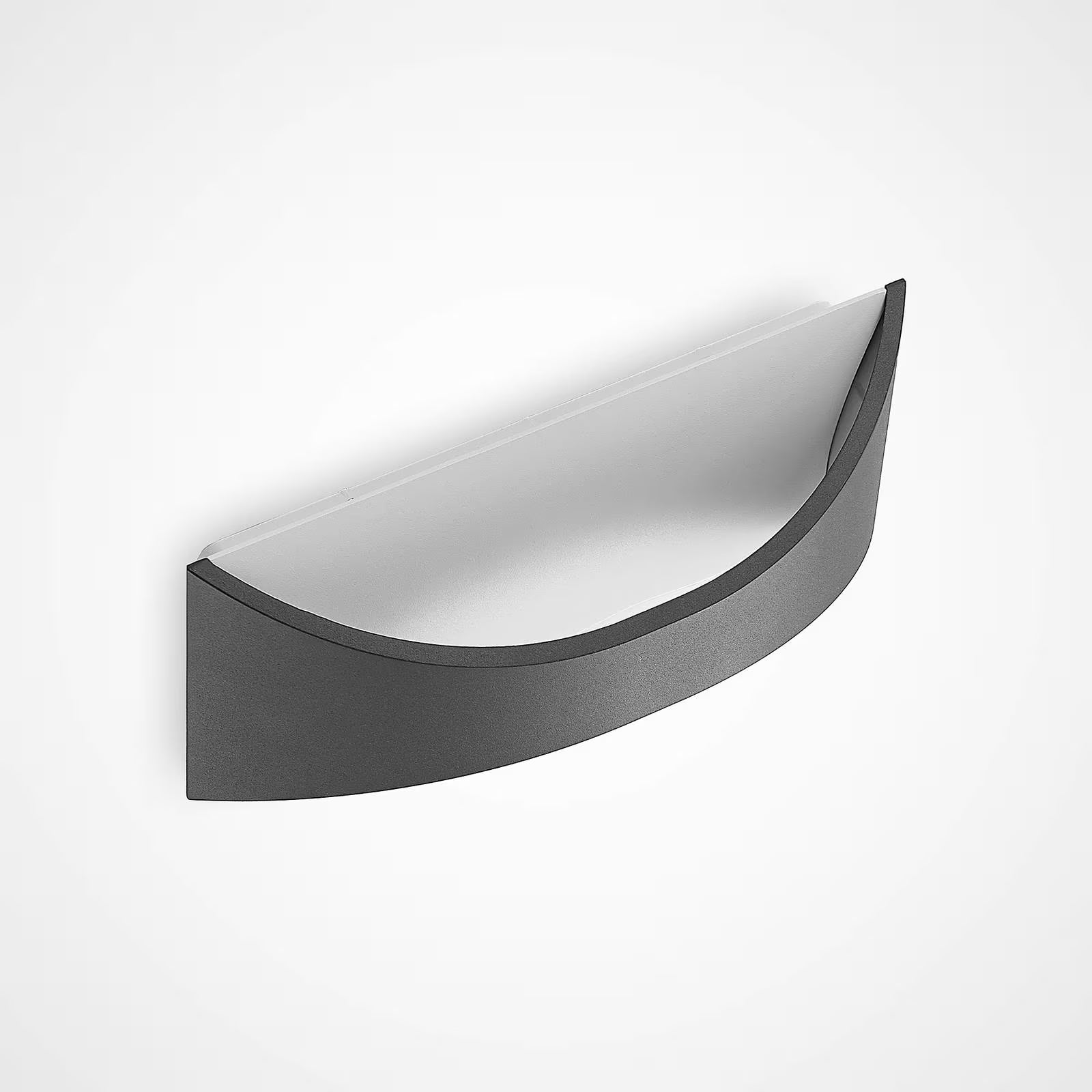 URIA Applique moderno parete LED 11W IP65 impermeabile lampada alluminio grigio doppia emissione luce balcone giardino facciate ingresso 230V