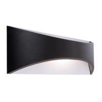 URIA Applique moderno parete LED 11W IP65 impermeabile lampada alluminio grigio doppia emissione luce balcone giardino facciate ingresso 230V