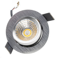 Faretto spot incasso multicolore dimmerabile LED 8W RGBW RGB 3000K DMX 24V tondo orientabile cromoterapia interni luce colorata soffitto SILVER