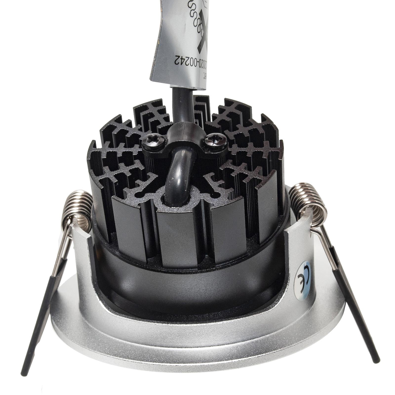 Faretto spot incasso multicolore dimmerabile LED 8W RGBW RGB 3000K DMX 24V tondo orientabile cromoterapia interni luce colorata soffitto SILVER