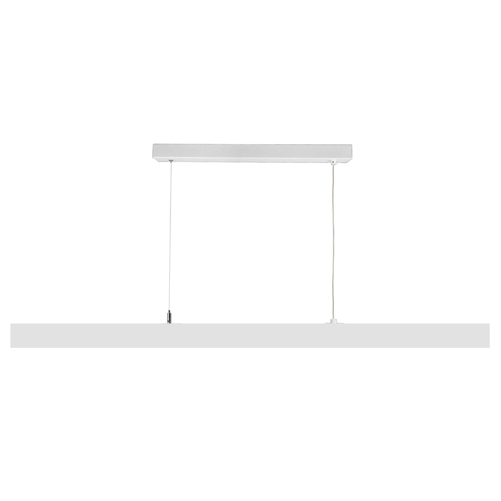 Lampadario LED 60W dimmerabile pendente barra sospensione doppia emissione 4000K luce indiretta scrivania ufficio BIANCO