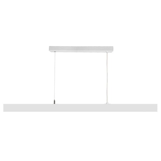 Lampadario LED 60W dimmerabile pendente barra sospensione doppia emissione 4000K luce indiretta scrivania ufficio BIANCO