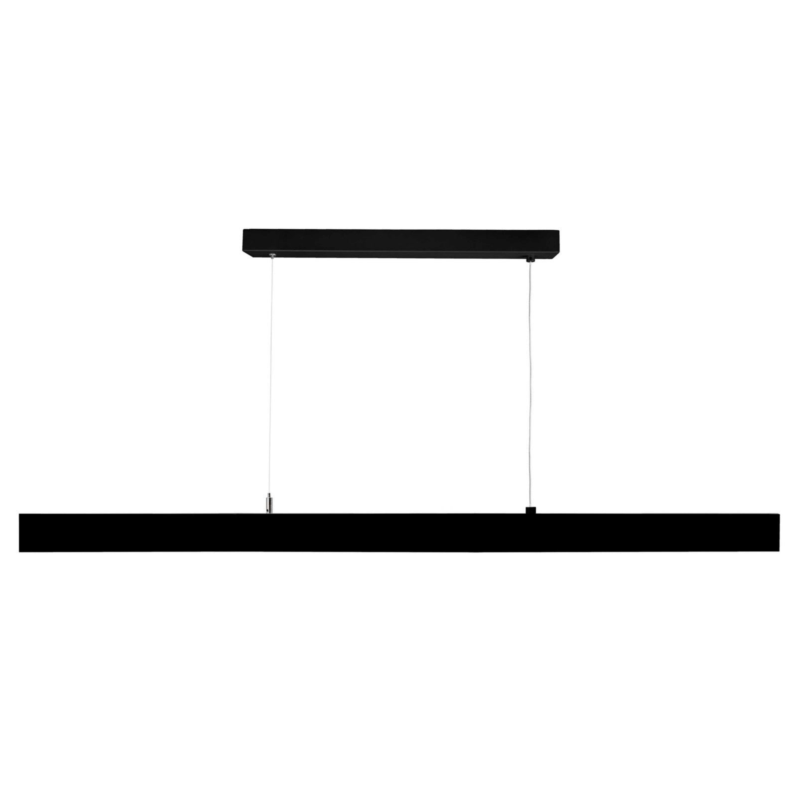 Lampadario LED 60W dimmerabile pendente barra sospensione doppia emissione 4000K luce indiretta scrivania ufficio NERO